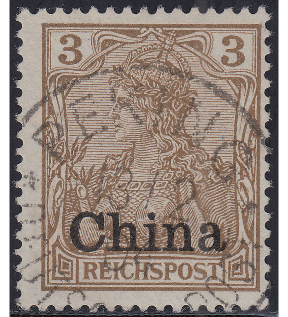   Dt. Post in China Nr. 15 b gestempelt geprft
