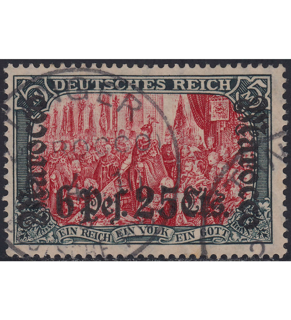   Dt. Post in Marokko Nr. 45 gestempelt geprft