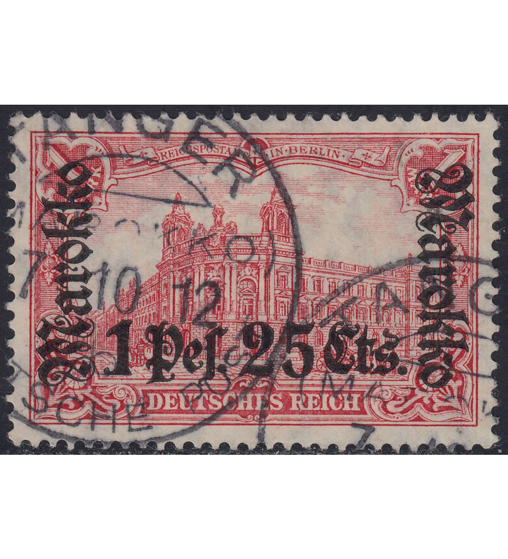   Dt. Post in Marokko Nr. 55 I A gestempelt geprft