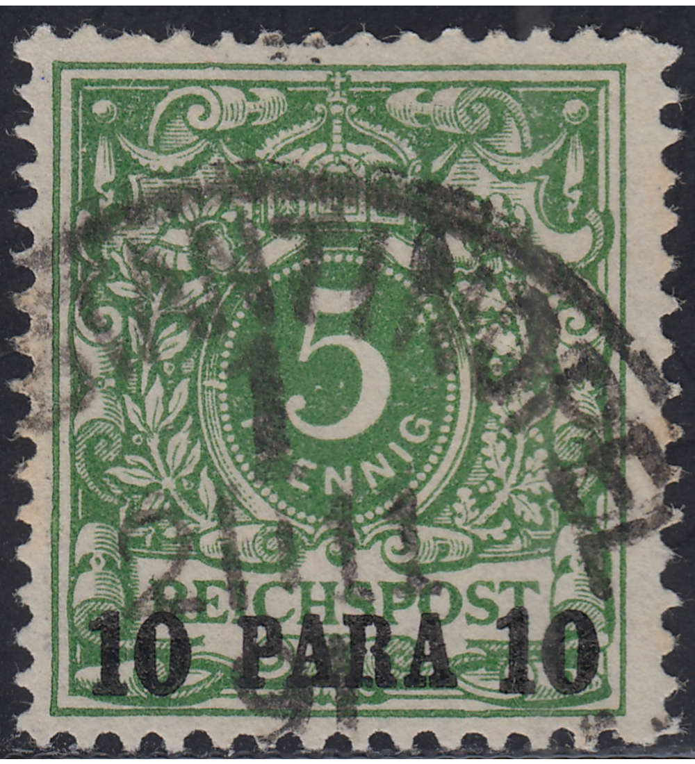   Dt. Post Trkei Nr. 6 b gestempelt geprft