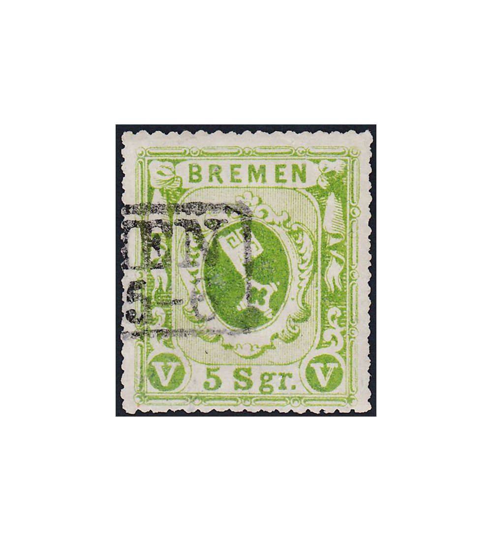   Bremen Nr. 9 c gestempelt geprft