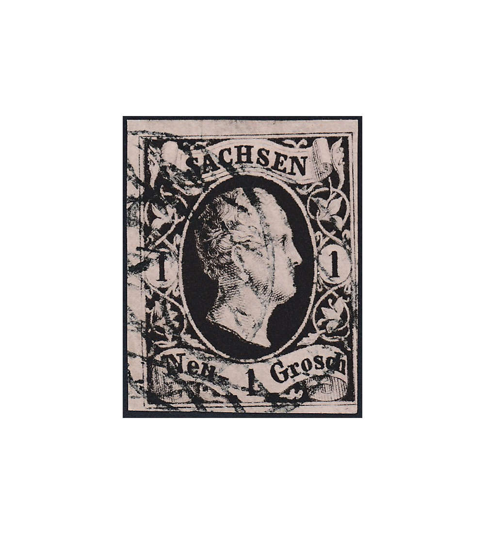   Sachsen Nr. 4 I gestempelt geprft