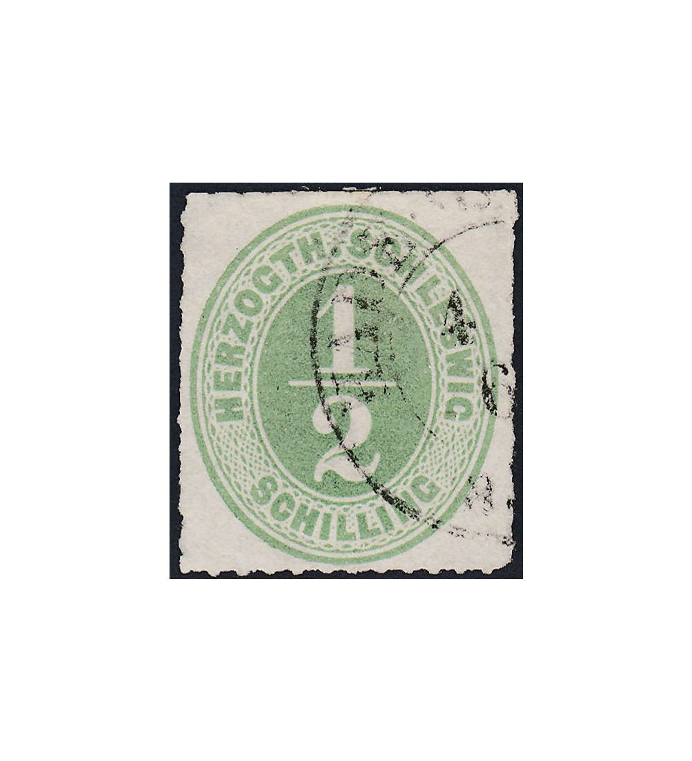   Schleswig-Holstein Nr. 13 gestempelt geprft