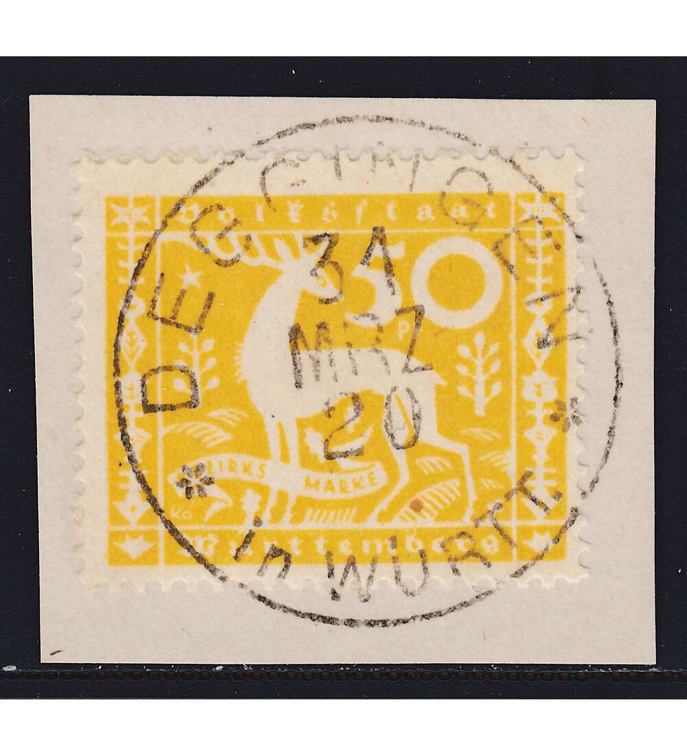   Wrttemberg Nr. 148 gestempelt geprft