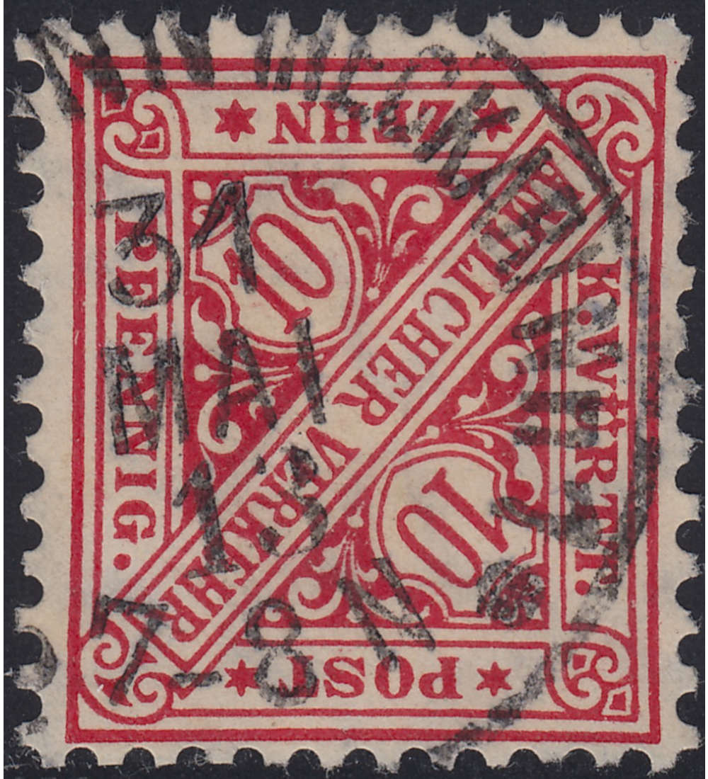   W�rttemberg Nr. 230 b gestempelt gepr�ft
