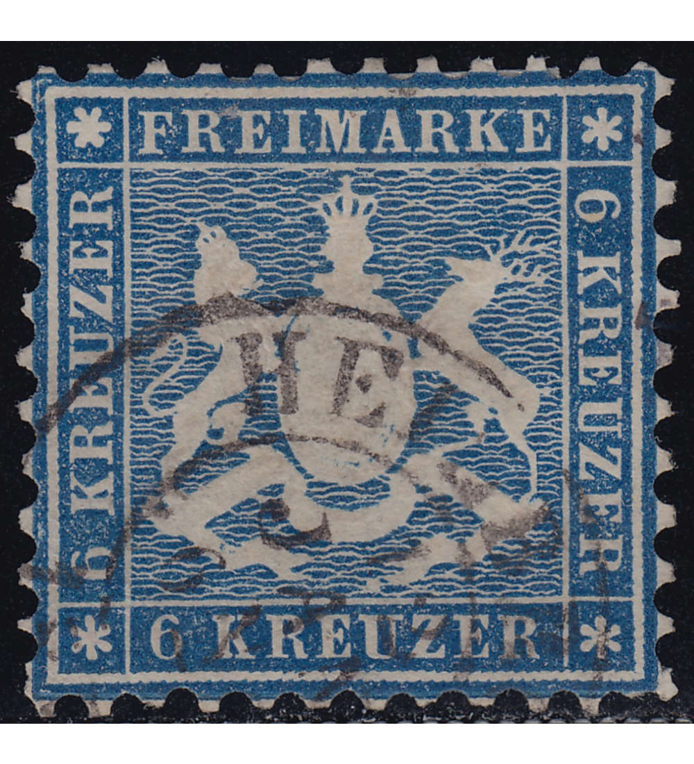   Wrttemberg Nr. 27 a gestempelt geprft