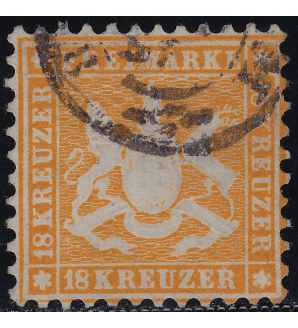   Wrttemberg Nr. 29 gestempelt geprft