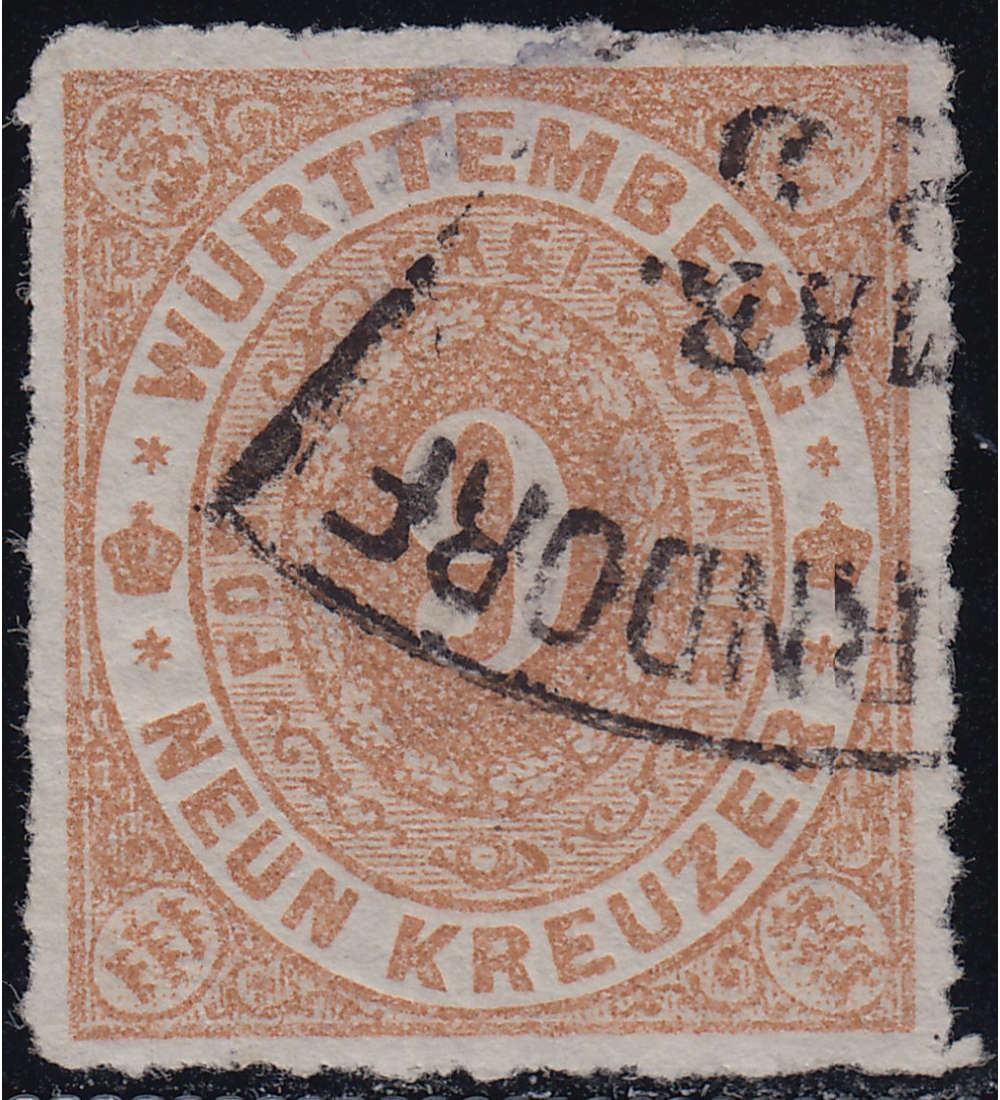   Wrttemberg Nr. 40 a gestempelt geprft