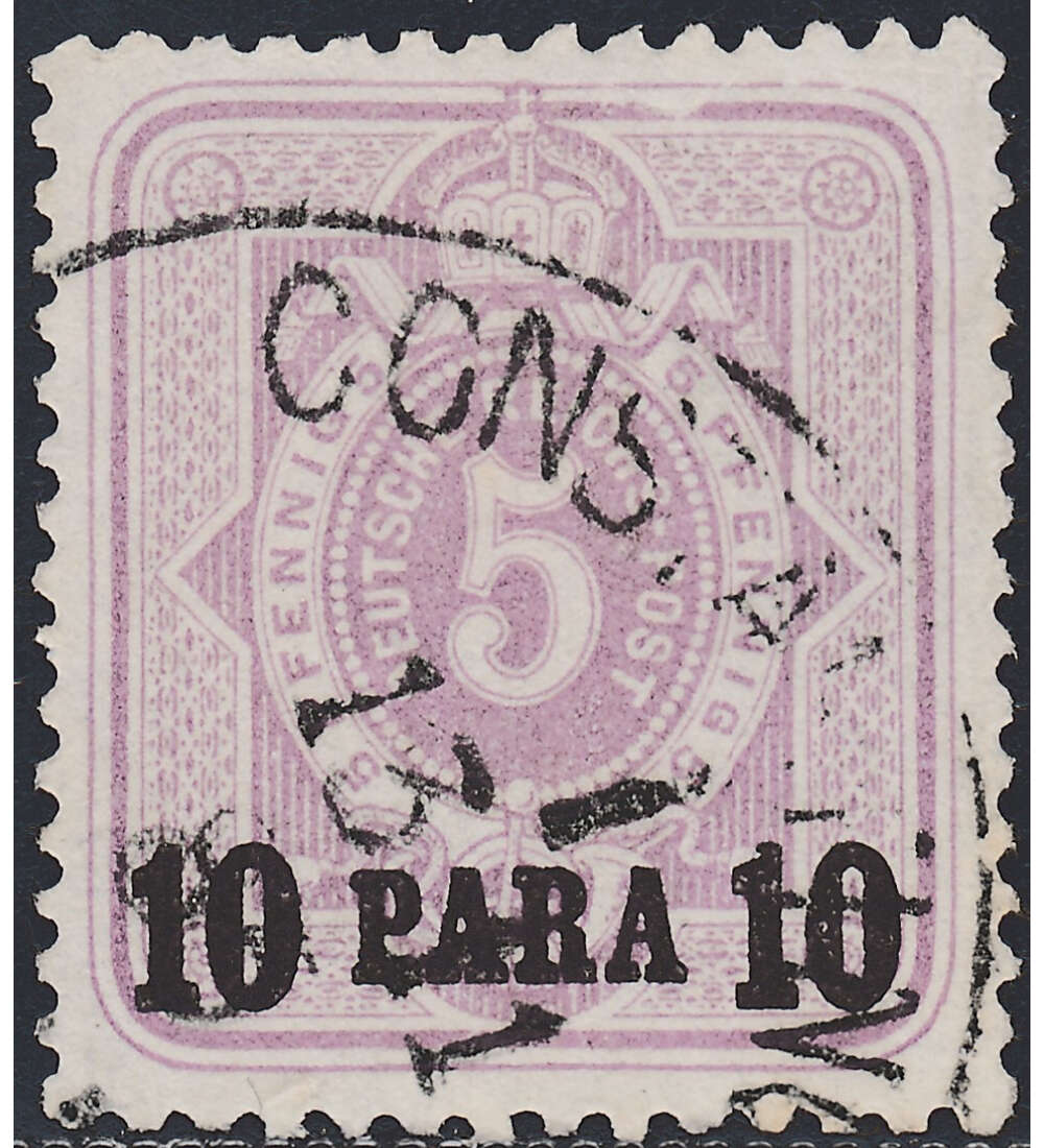 Dt. Post Trkei Nr. 1 b gestempelt geprft