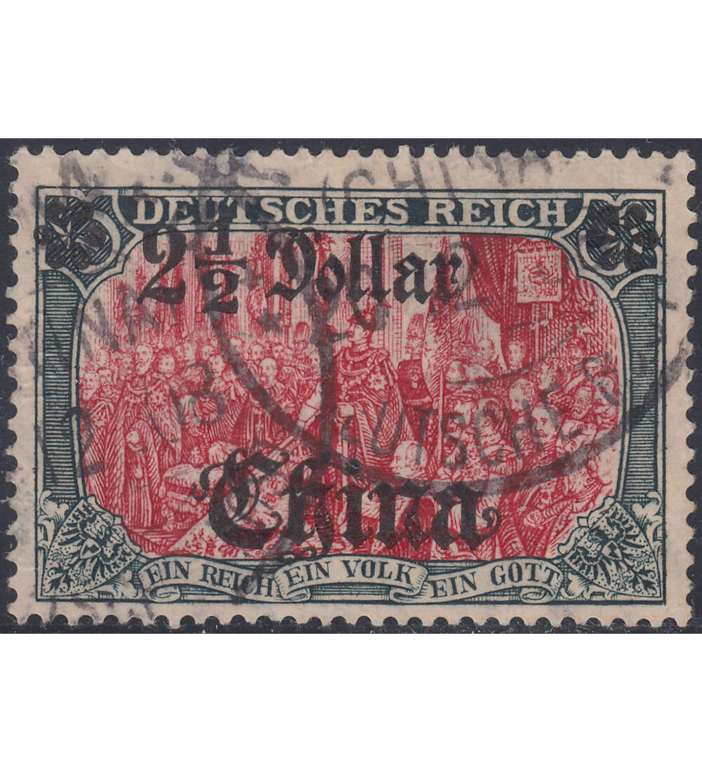 Dt. Post in China Nr. 47 IA LIa gestempelt geprft