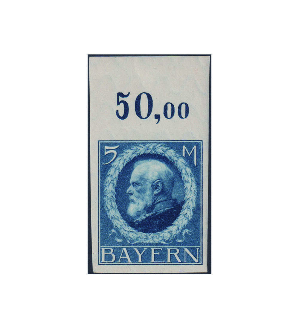 Bayern Nr. 107 I U postfrisch Oberrand geprft Helbig