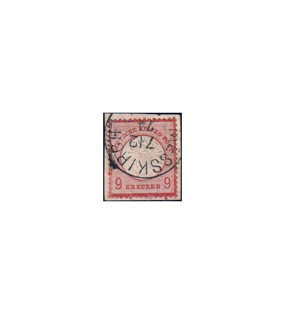 Dt. Reich Nr. 27 a gestempelt auf Abschnitt, gepr�ft