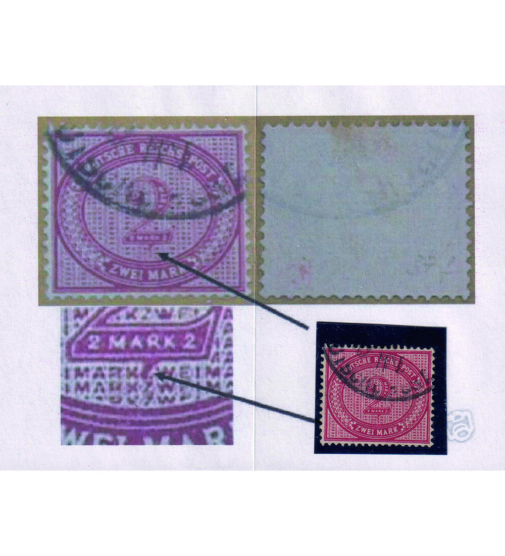 Dt. Post in der T�rkei Nr. V 37 f   mit Plattenfehler gestempelt