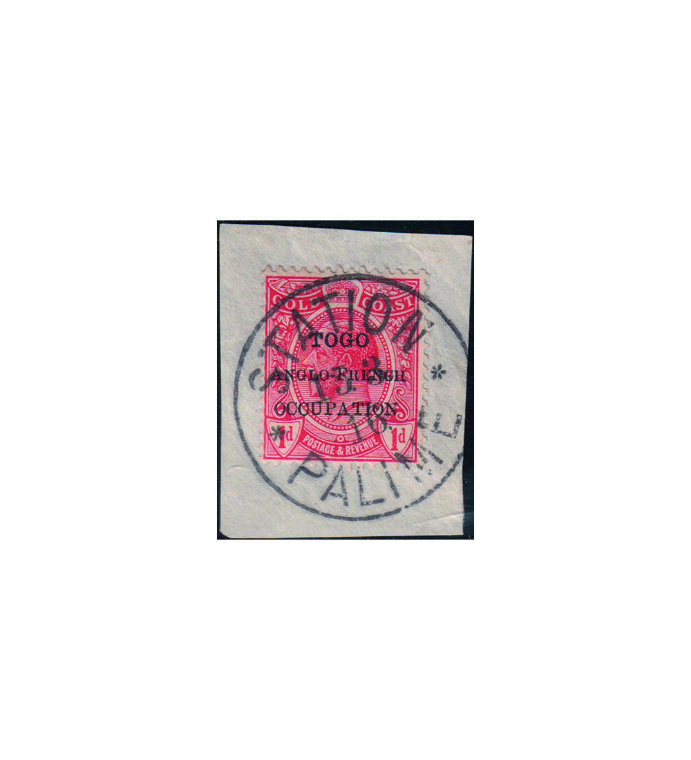 Togo Brit. Bes. Nr. 23 mit Stempel Station Palime