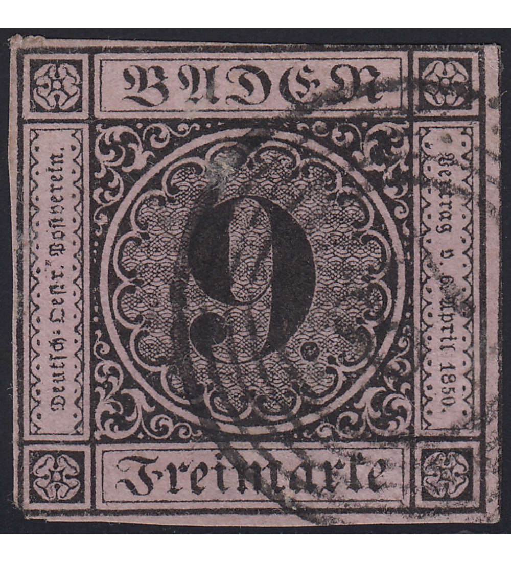 Baden Nr. 4 a  gestempelt geprft