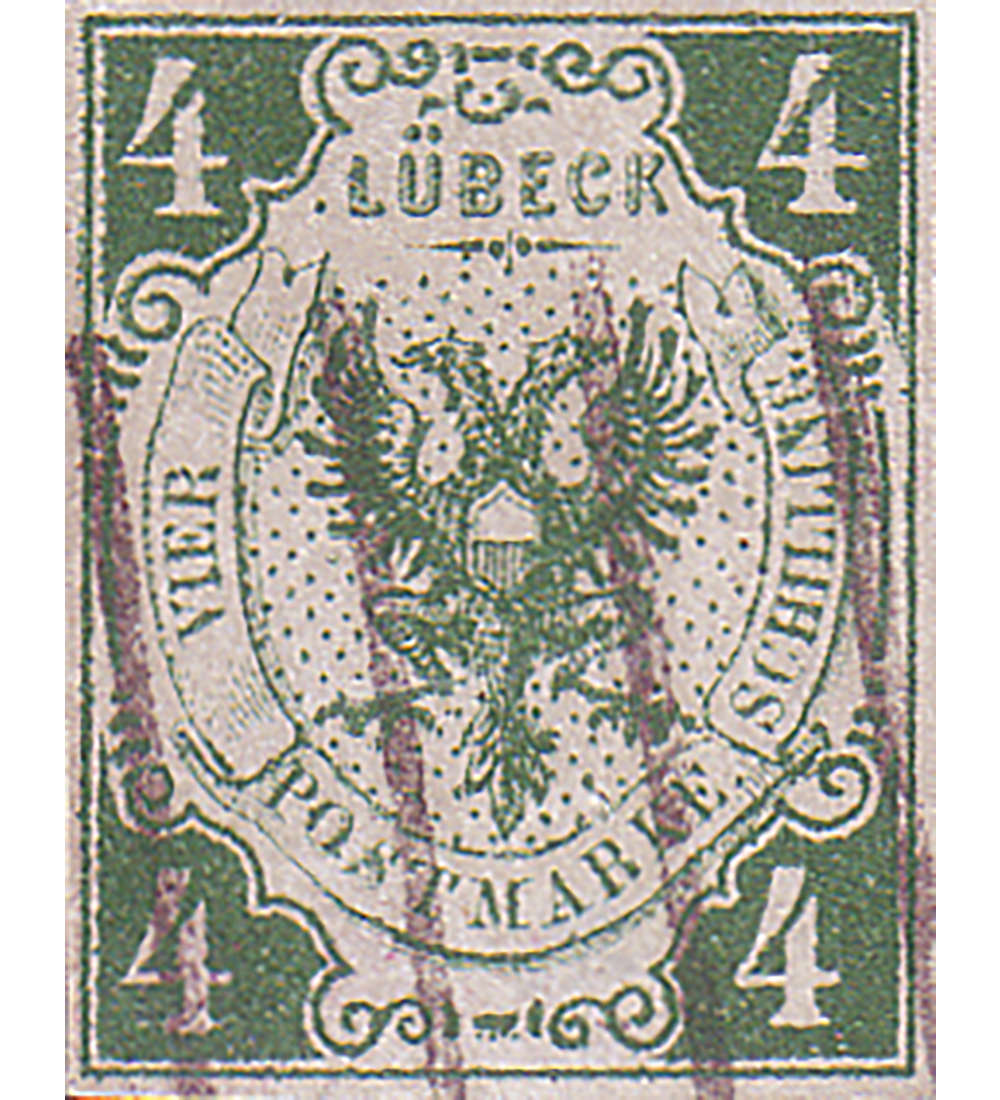 Lbeck Nr. 5 a gestempelt und geprft