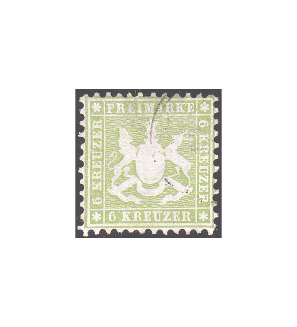 Wrttemberg Nr. 23 a gestempelt geprft