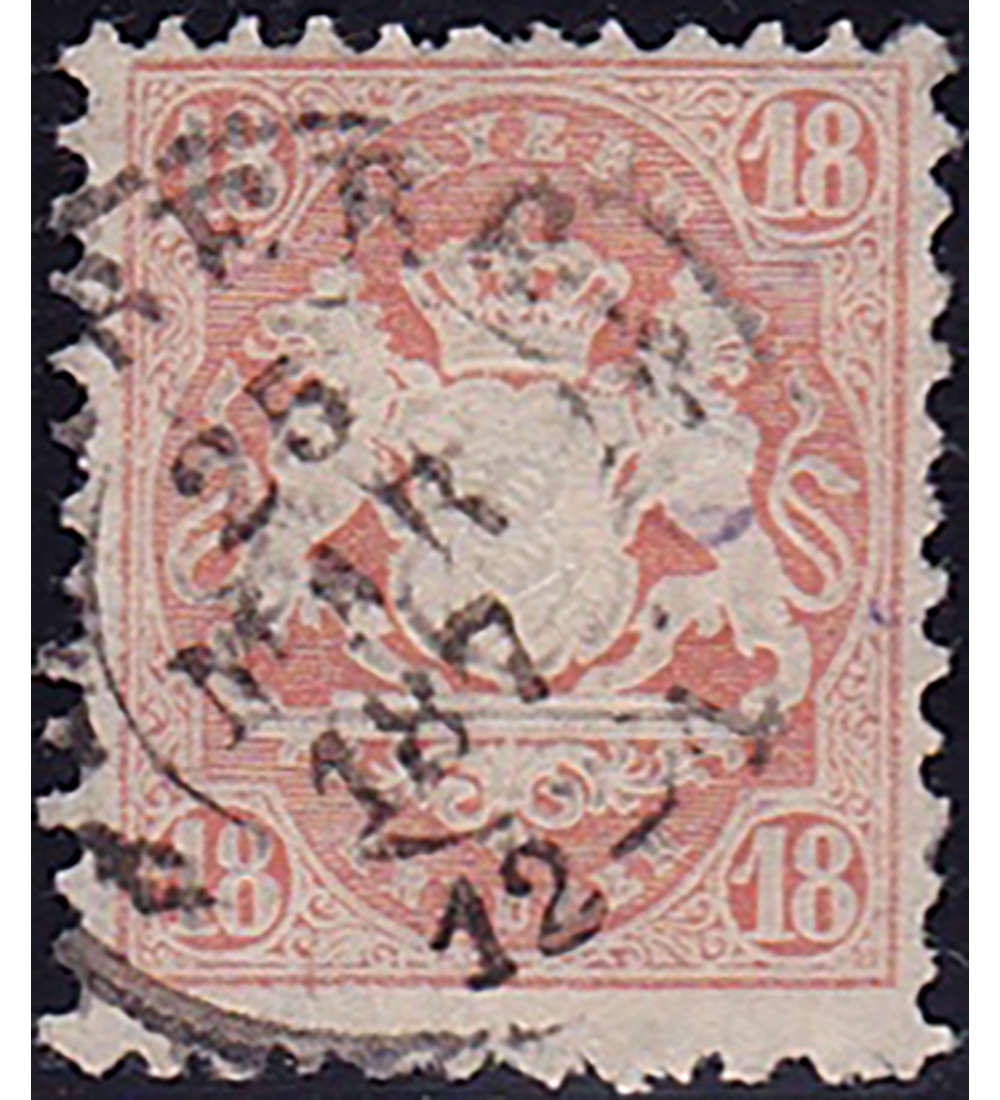 Bayern Nr. 27 Yb gestempelt geprft