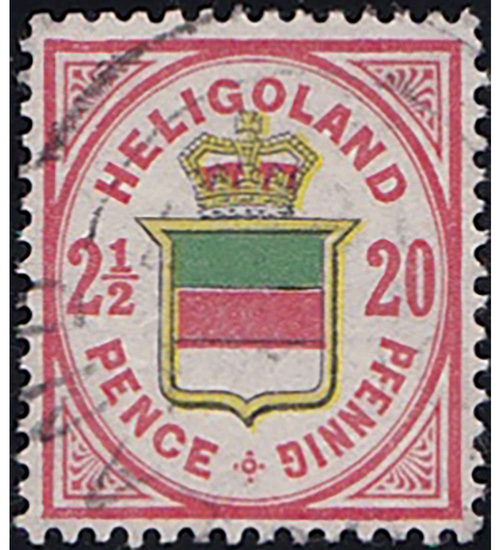 Helgoland Nr. 18 f gestempelt geprft