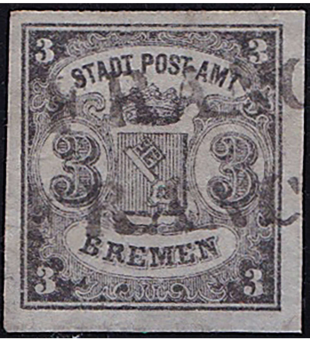 Bremen Nr. 1x gestempelt und geprft