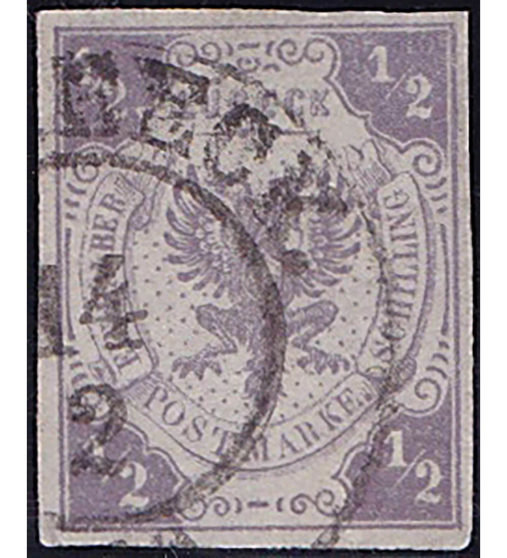 Lbeck Nr. 6 gestempelt und geprft