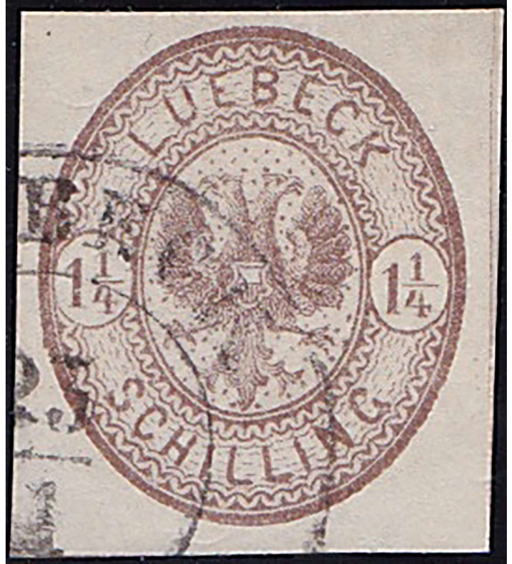 Lbeck Nr. 13b gestempelt und geprft