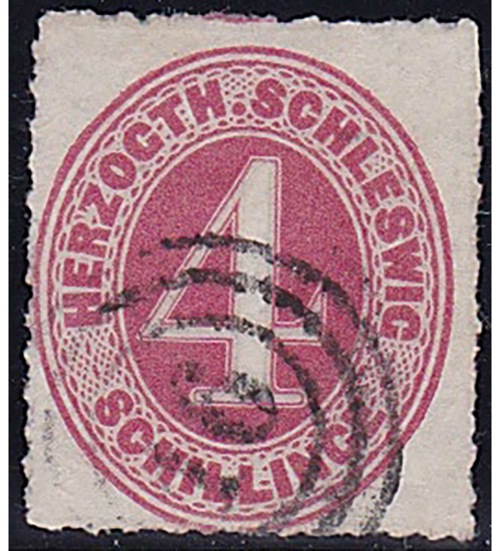 Schleswig-Holstein Nr. 3 gestempelt und geprft