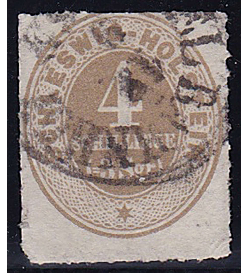 Schleswig-Holstein Nr. 12 gestempelt und geprft