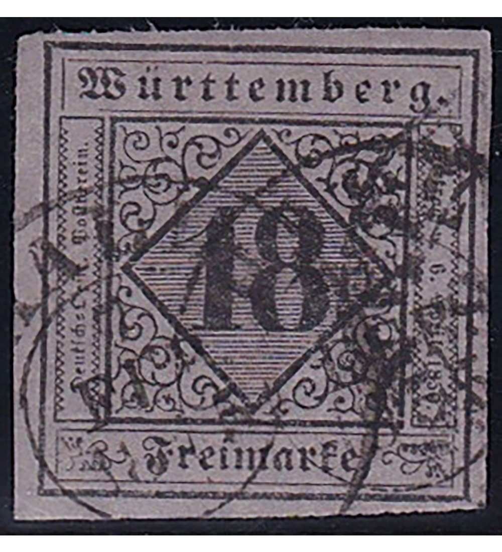 Wrttemberg Nr. 5 I gestempelt geprft