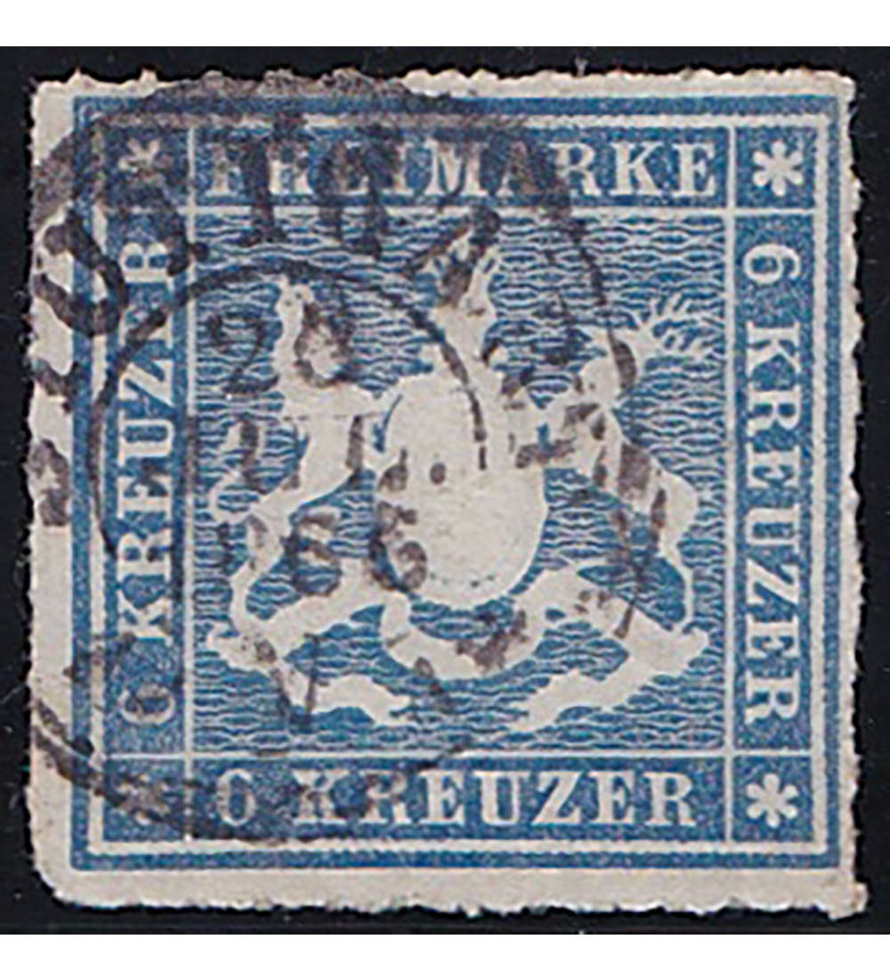 Wrttemberg Nr. 32a gestempelt geprft