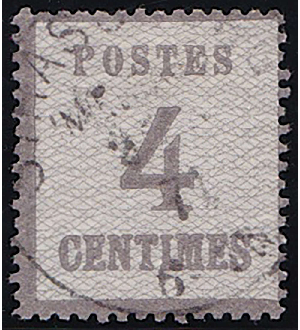 Elsa-Lothringen Nr. 3 Ia gestempelt geprft