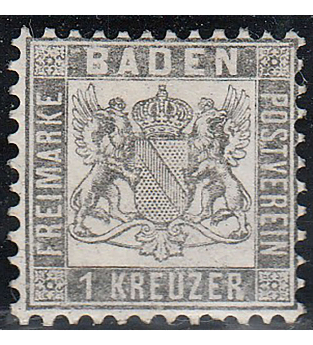 Baden Nr. 17 c ungestempelt gepr�ft