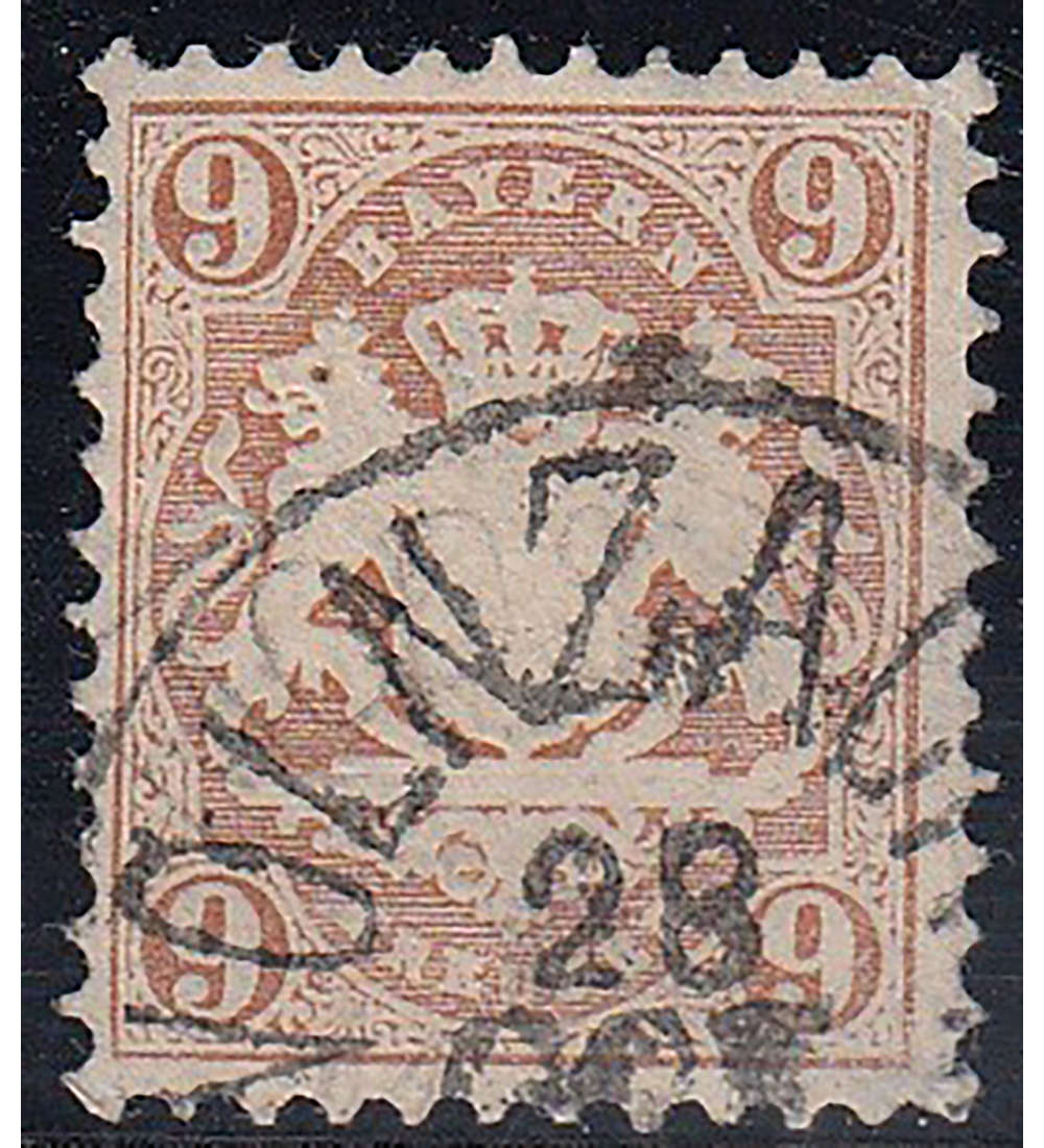 Bayern Nr. 28 X gestempelt geprft