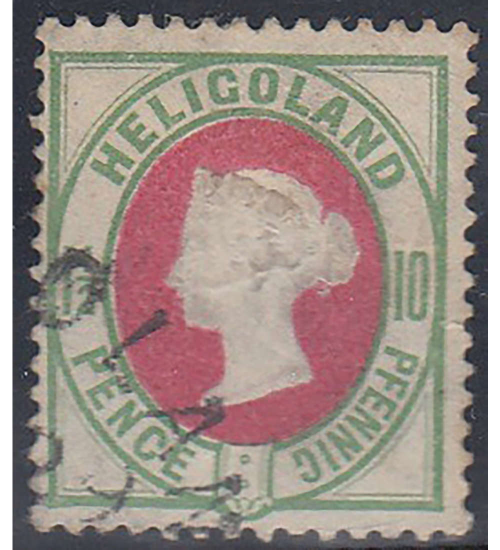 Helgoland Nr. 14 d gestempelt geprft