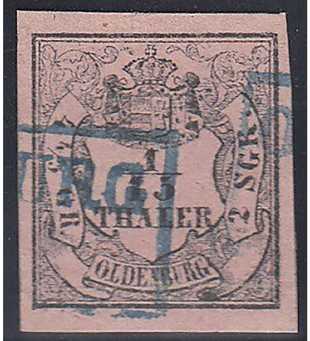 Oldenburg 3 III gestempelt geprft