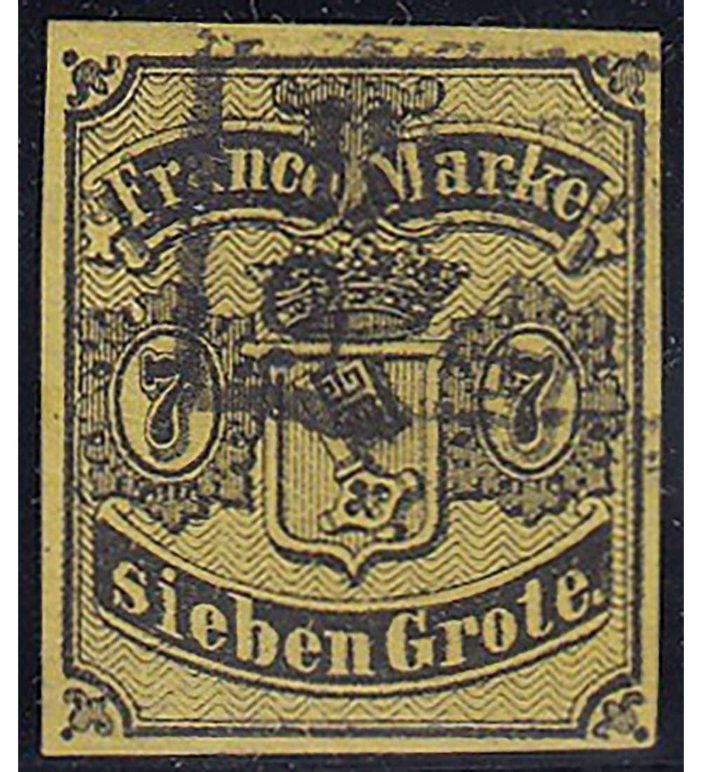 Bremen Nr. 3 a gestempelt und geprft