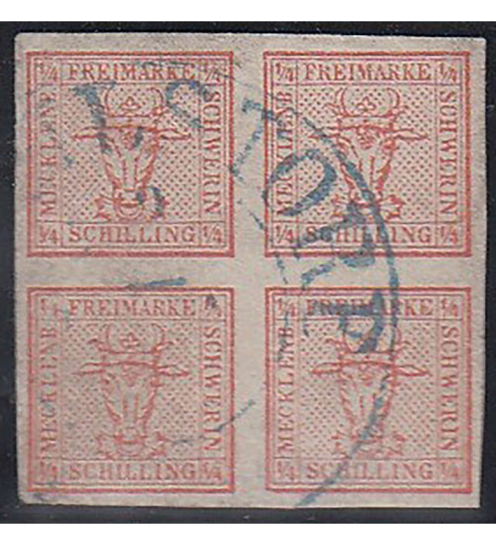 Mecklenburg-Schwerin Nr. 1 gestempelt und geprft