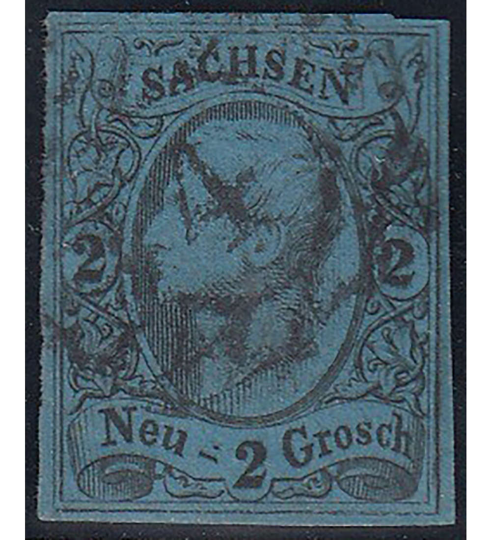 Sachsen Nr. 10c gestempelt und geprft