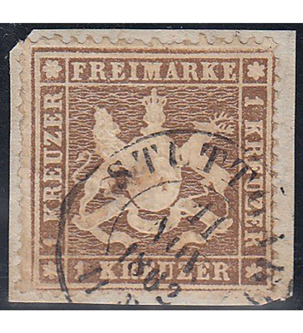 Wrttemberg Nr. 16 ya gestempelt geprft
