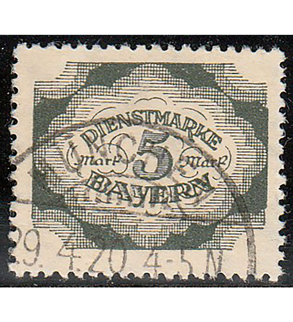 Bayern Dienstmarke Nr. 61 gestempelt geprft