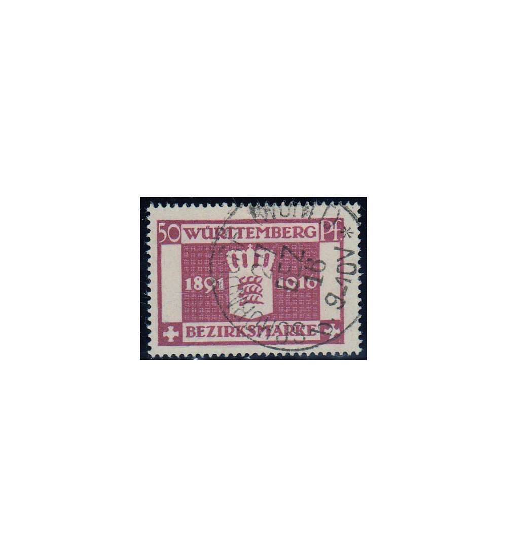 Wrttemberg Nr. 129 gestempelt geprft