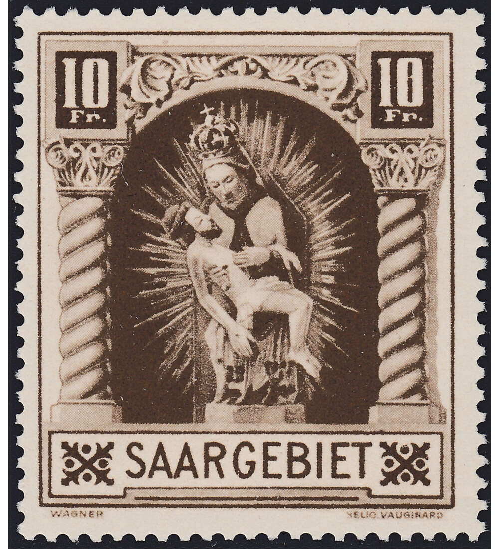 Saar Nr. 103 II postfrisch ** Plattenfehler