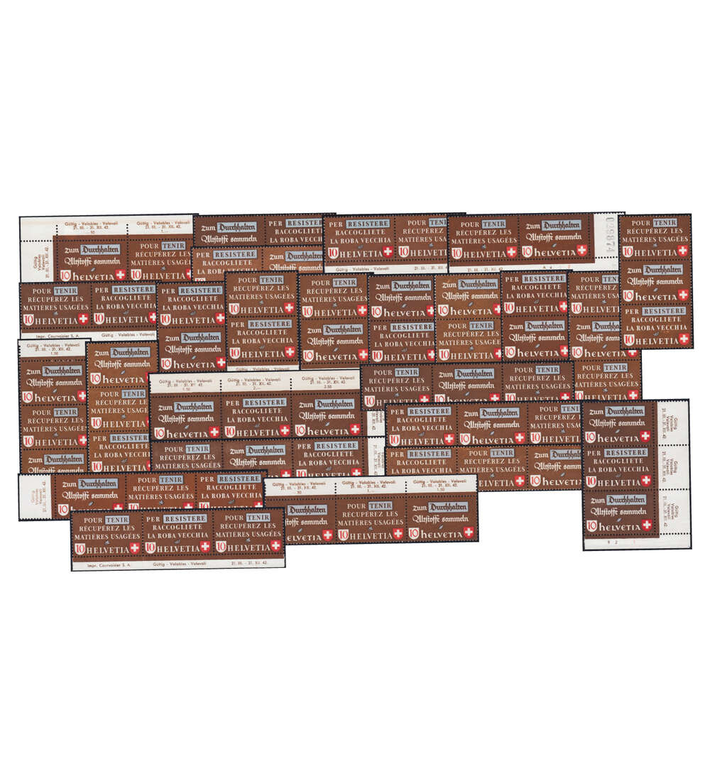 Schweiz W Zd 1 - W Zd 14 und S Zd 1 - S Zd 11 postfrisch