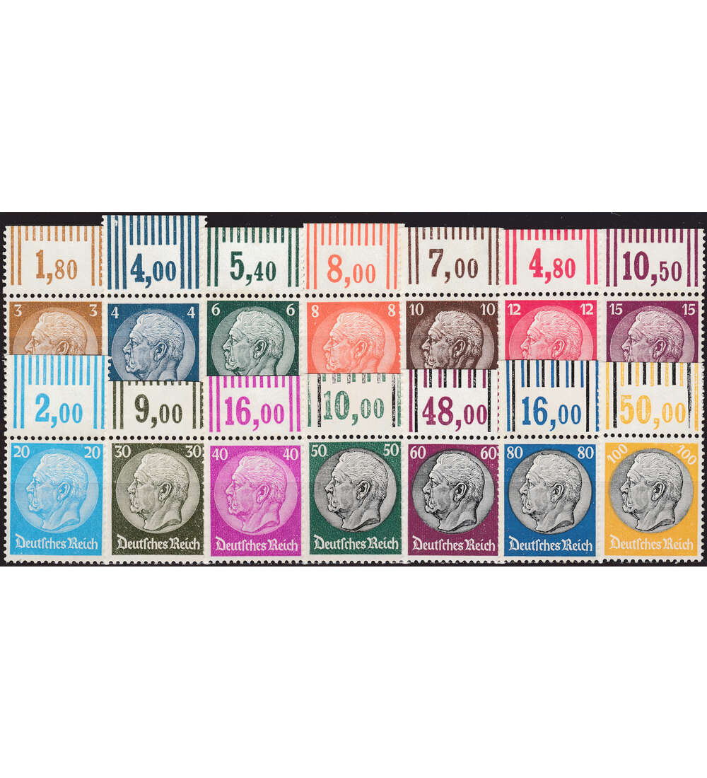 Dt. Reich Nr. 482-495 ungest.  mit Oberrand