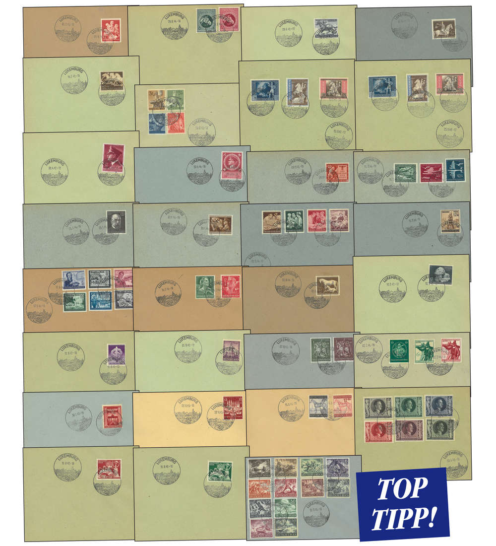 Deutsches Reich Zusammenstellung von ber 30 ver. Briefen