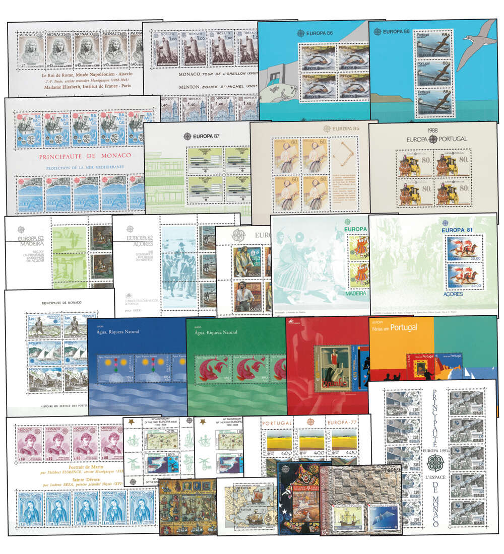 Europa - Cept 100 postfrische Bl�cke in 3 Alben