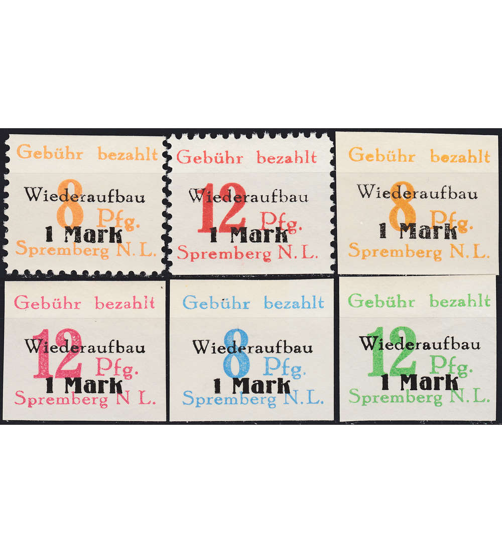 Dt. Lokalausgabe Spremberg Nr. 17-22 postfrisch **