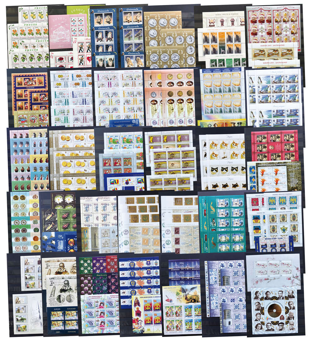 Rumnien-Kleinbogen-Kollektion 2002-2013 postfrisch im Album