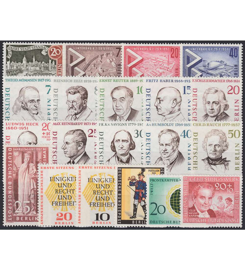 Berlin - Jahrgang 1957 postfr. komplett