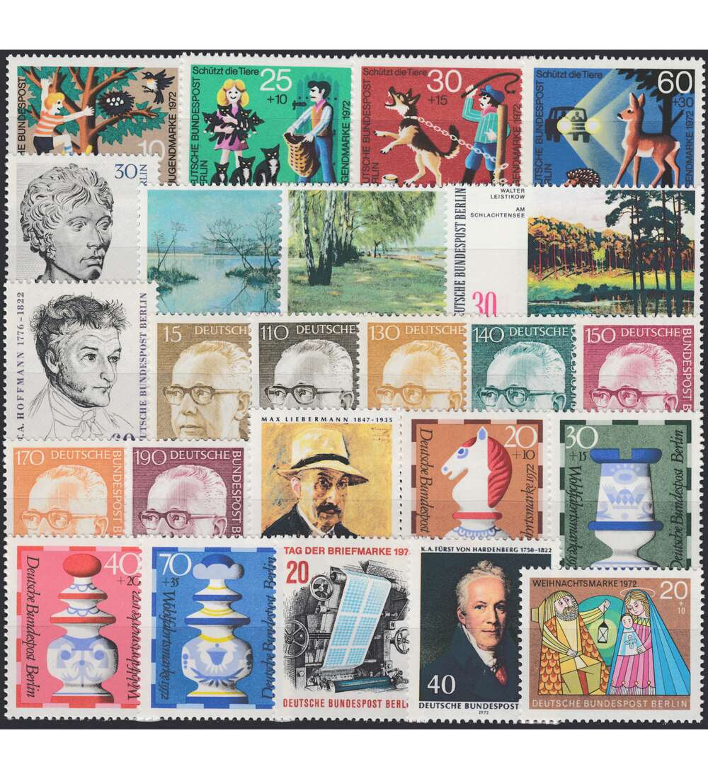 Berlin - Jahrgang 1972 postfr. komplett